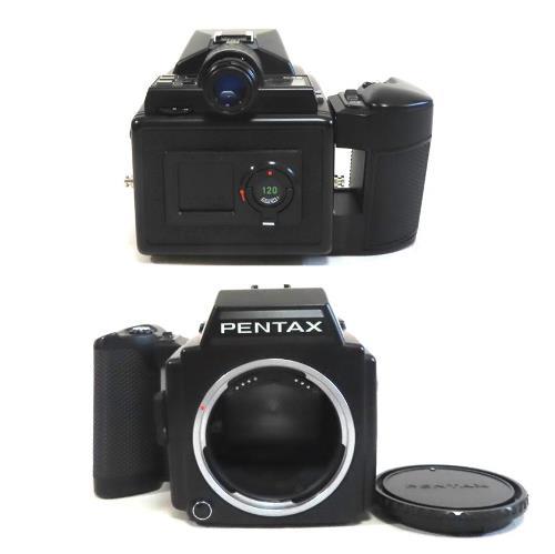 PENTAX/ペンタックス/645ボディ+マグニファイヤー+ストラップ/極美品　動作OK！_画像2