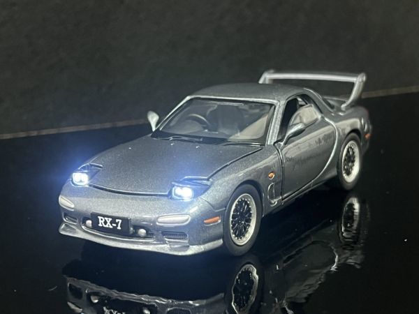 RX-7 マツダ 1/32 ミニカー FD ガンメタ イニシャルD_画像2