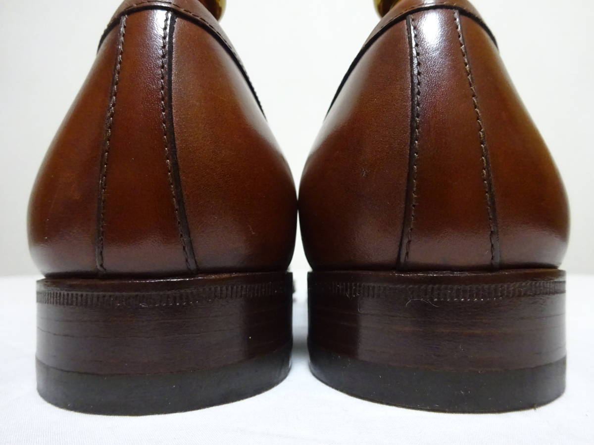 TANINO CRICSItanino Chris chi-U chip Be flow rupe knee Loafer men's 5.5 24cm rank Italy made unused goods storage goods 