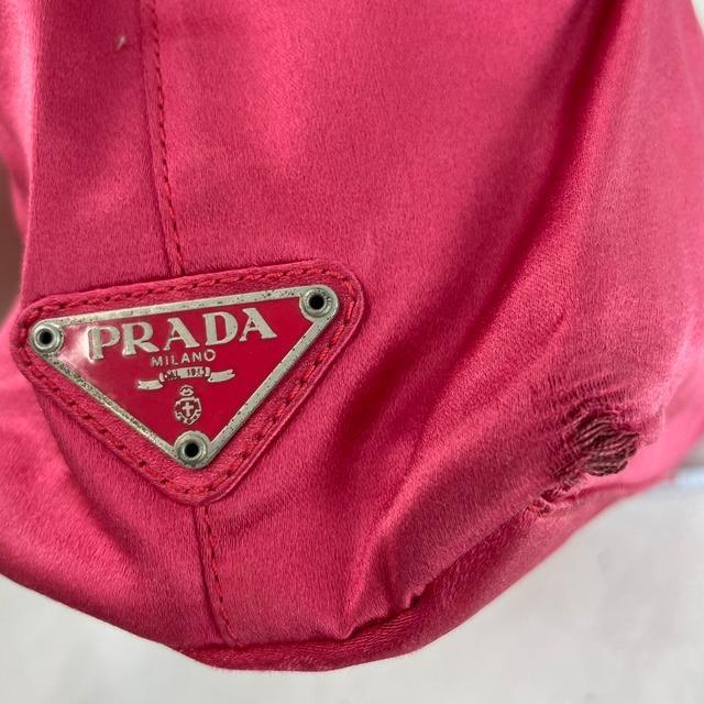 PRADA プラダ ナイロン ロゴプレート トートバッグ レディース