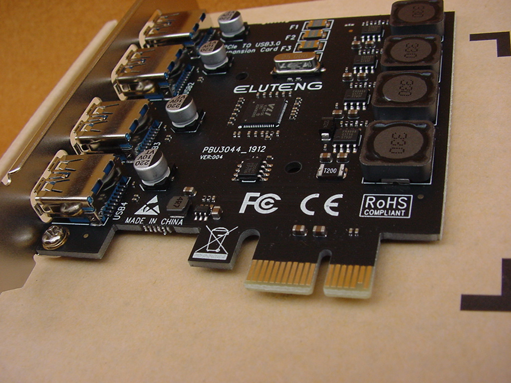 ELUTENG☆USB3.0 増設ボード PCI-E☆４ポート☆保証なし_画像6