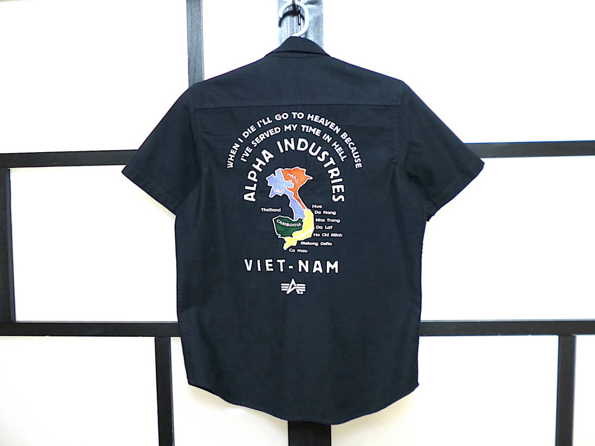 アルファ 半袖 ベトナム 刺繍 シャツ / ALPHA VIETNAM SHIRT ミリタリー _画像3