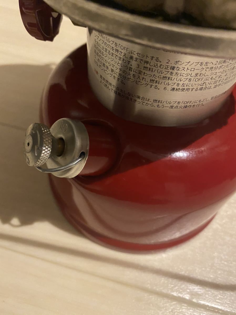 新品未使用 コールマン ワンマントルランタン レッド COLEMAN 2022年