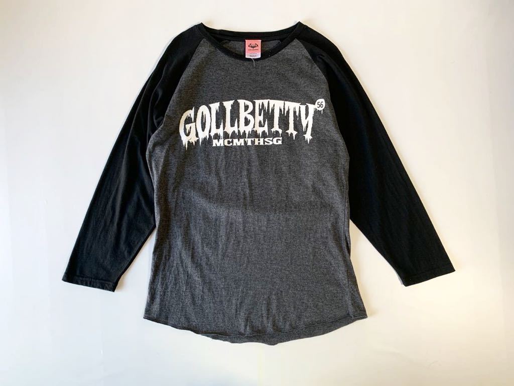 希少 レア GOLLBETTY バンドTシャツ ラグラン袖 ベースボールTシャツ ゴルベティ スカバンド オフィシャル Mサイズの画像1