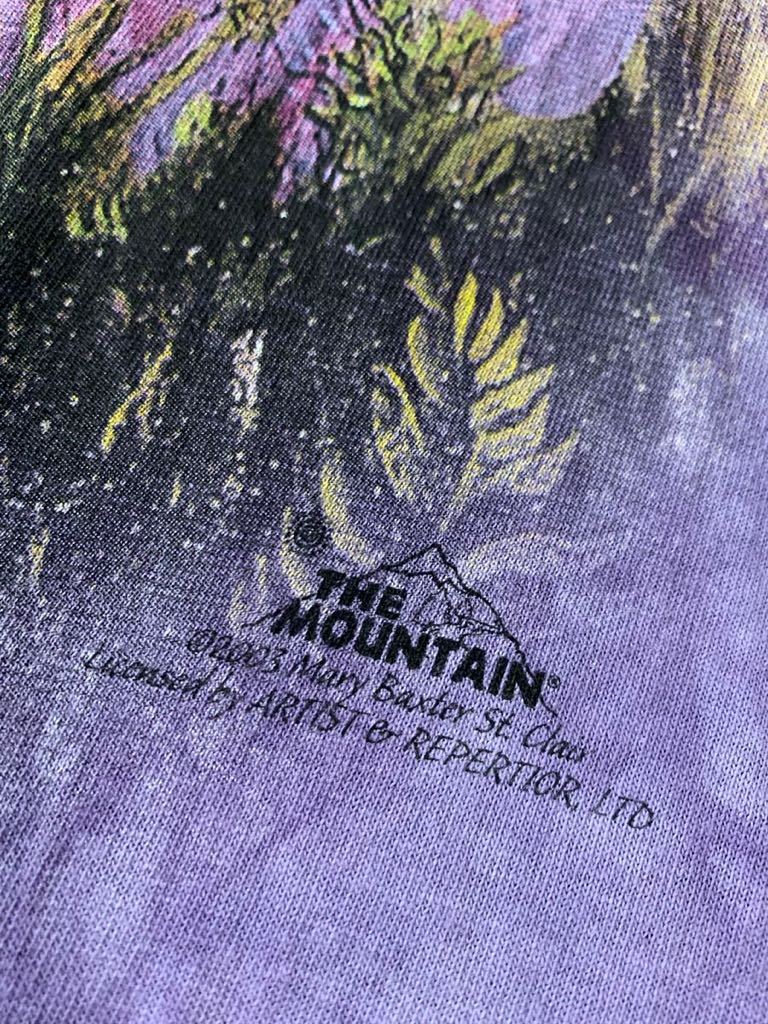 US古着 極上グラフィック THE MOUNTAIN 2枚セット フェアリー ヤギ タイダイ染め Tシャツ Lサイズ ビッグシルエット 半袖Tシャツ 輸入古着