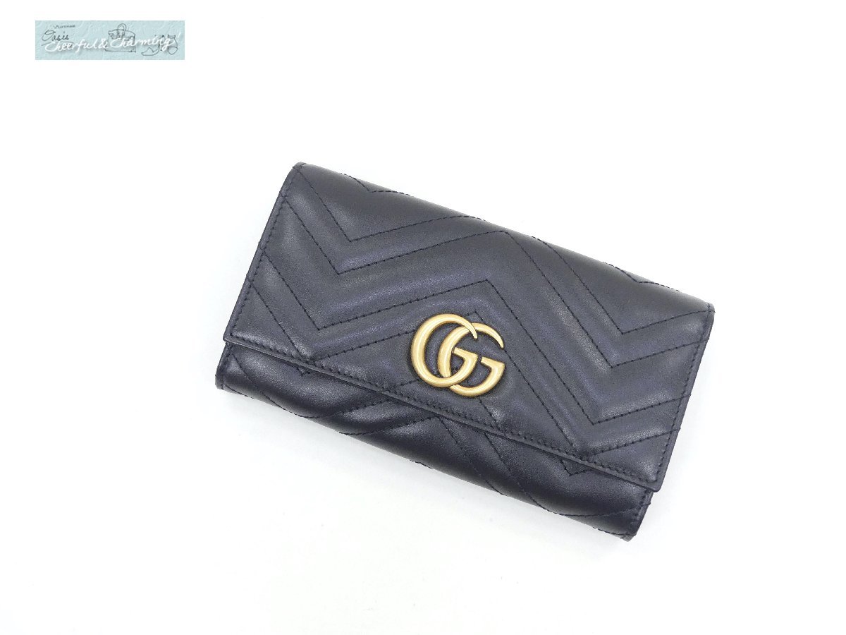 30%割引【日本製】 未使用 GUCCI GGマーモントコンチネンタル