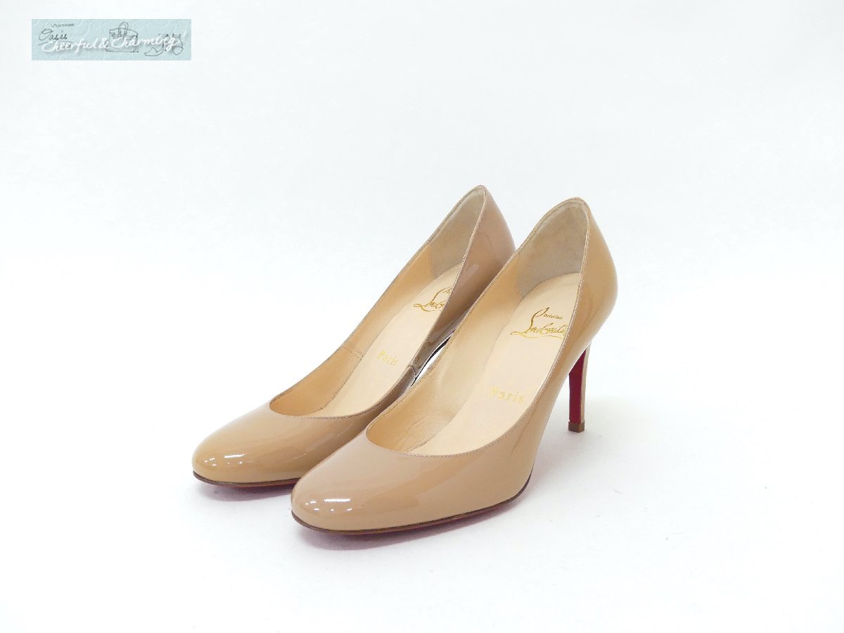 訳あり未使用 Chriatian Louboutin MISS GENA パンプス 35 1/2 ヌード
