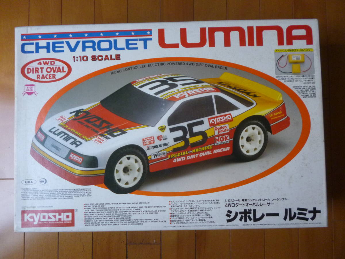 Редкий/Новый/Неокрытый/1/10 RC Kyosho Chevolail Mina 1/4WD грязный овальный гонщик Kyosho Chevrolet Lumina Electric Radio Concon