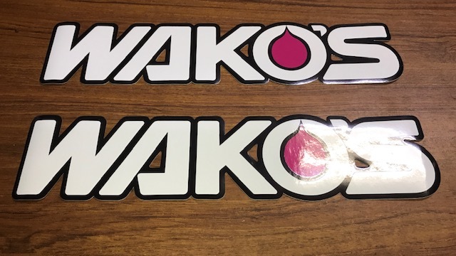 ☆【送料無料】 非売品 WAKO'S ワコーズ 切り文字ステッカーMサイズ　２枚セット☆_画像1