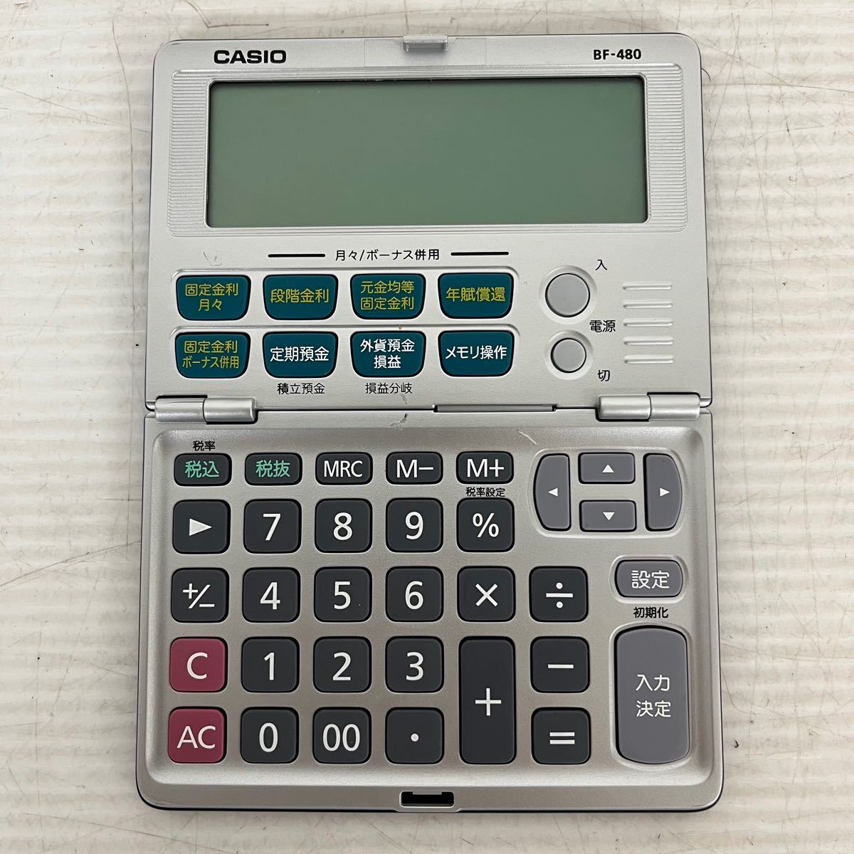 CASIO カシオ 金融電卓 ローン電卓 BF-480