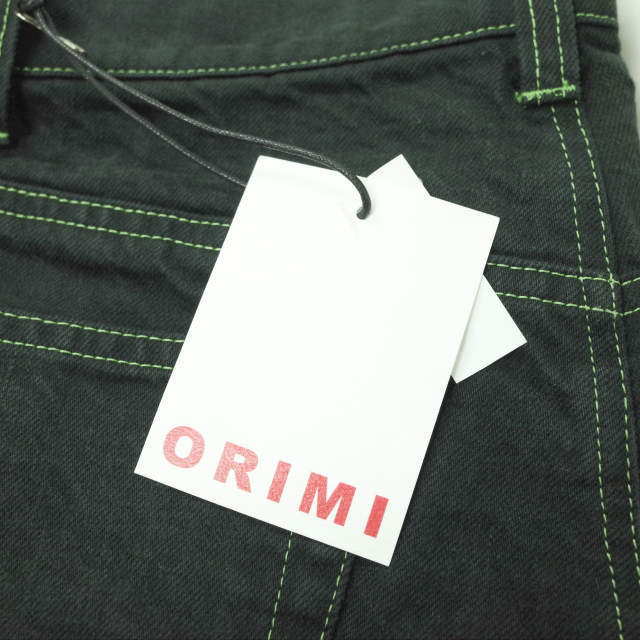 新品 ORIMI オリミ 22SS 日本製 RIPPED OFF JEANS シャギーカットジーンズ S22201 1 BLACK カットオフ デニムパンツ ジップフライ g6556_画像4