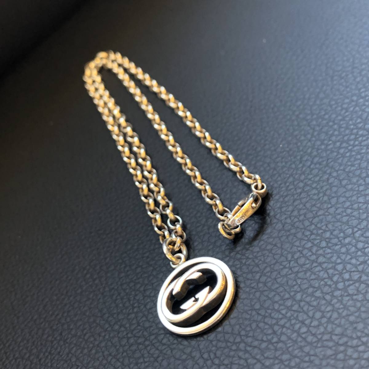 1048【グッチ】GUCCI ネックレス GG 925 SV シルバー ロングネックレス