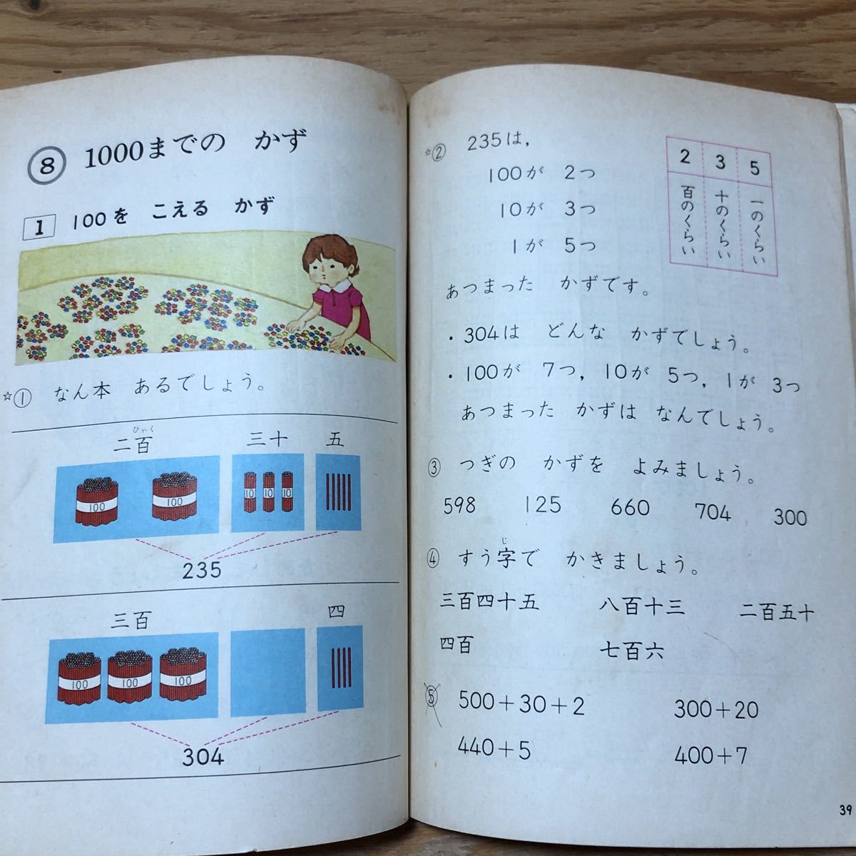 K2HH2-220719 レア［新訂 さんすう 2年 上 啓林館 昭和51年］時こくと時間 長さしらべ_画像6