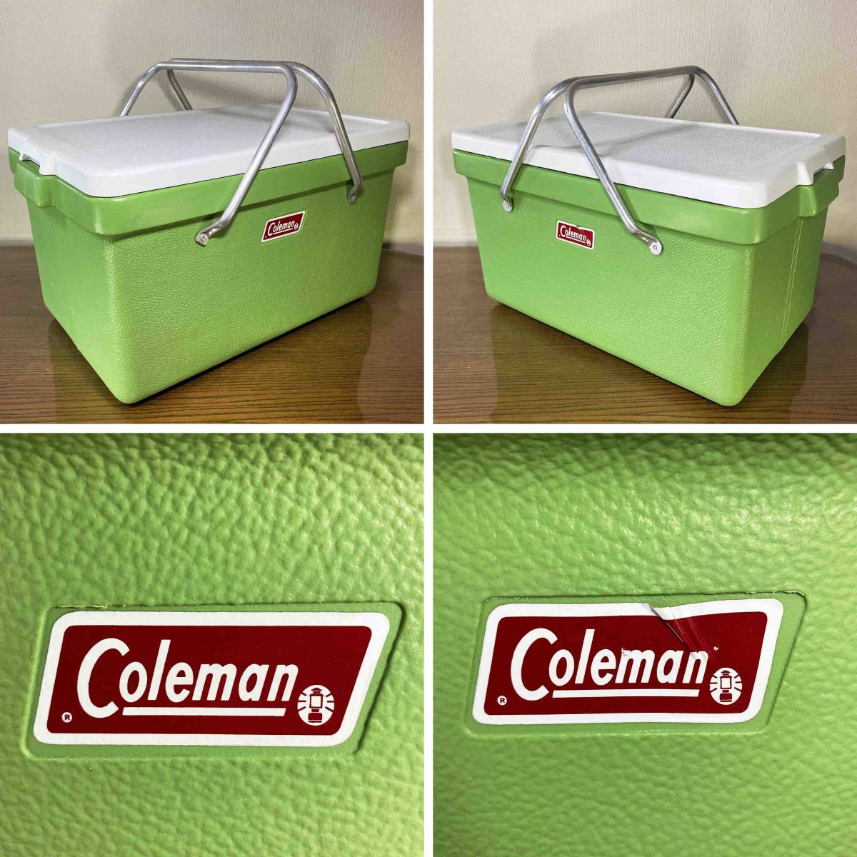 【入手困難】超レアカラー 美品 コールマン ビンテージ クーラーボックス アボカド ハンドル Coleman/グリーン/カエル/緑/シアーズ/sears