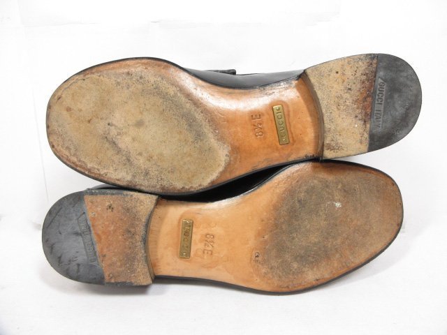 美品 【グッチ GUCCI】 ホースビットローファー size8.5E ブラック