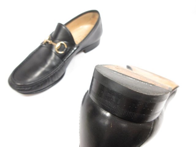 美品 【グッチ GUCCI】 ホースビットローファー size8.5E ブラック
