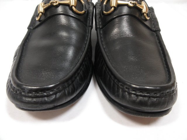 美品 【グッチ GUCCI】 ホースビットローファー size8.5E ブラック