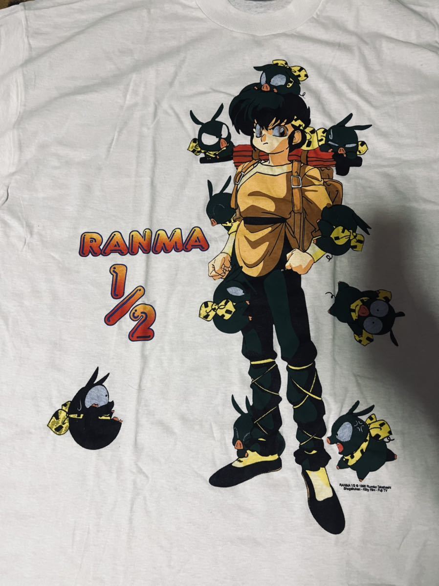 90s vtg vintage ヴィンテージ ranma らんま 1/2 響良牙 pちゃん shirt