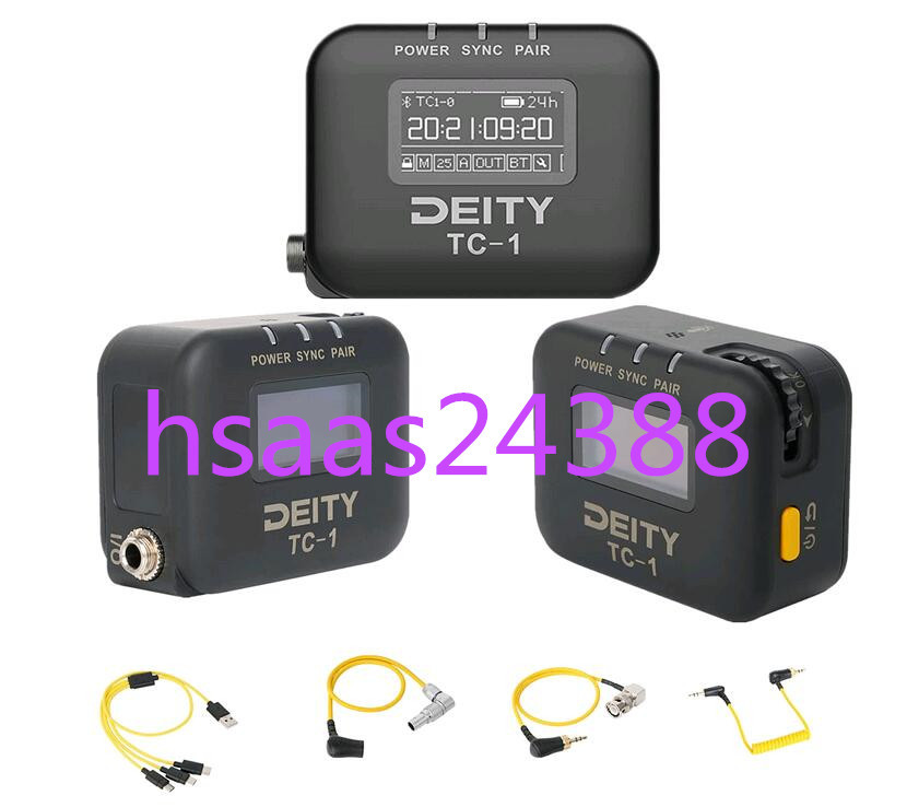 DEITY TC-1 ３KIT ワイヤレスタイムコードボックス 2.4G RF コンパクト OLED USB-C カメラ、カムコーダー、テープレコーダー、