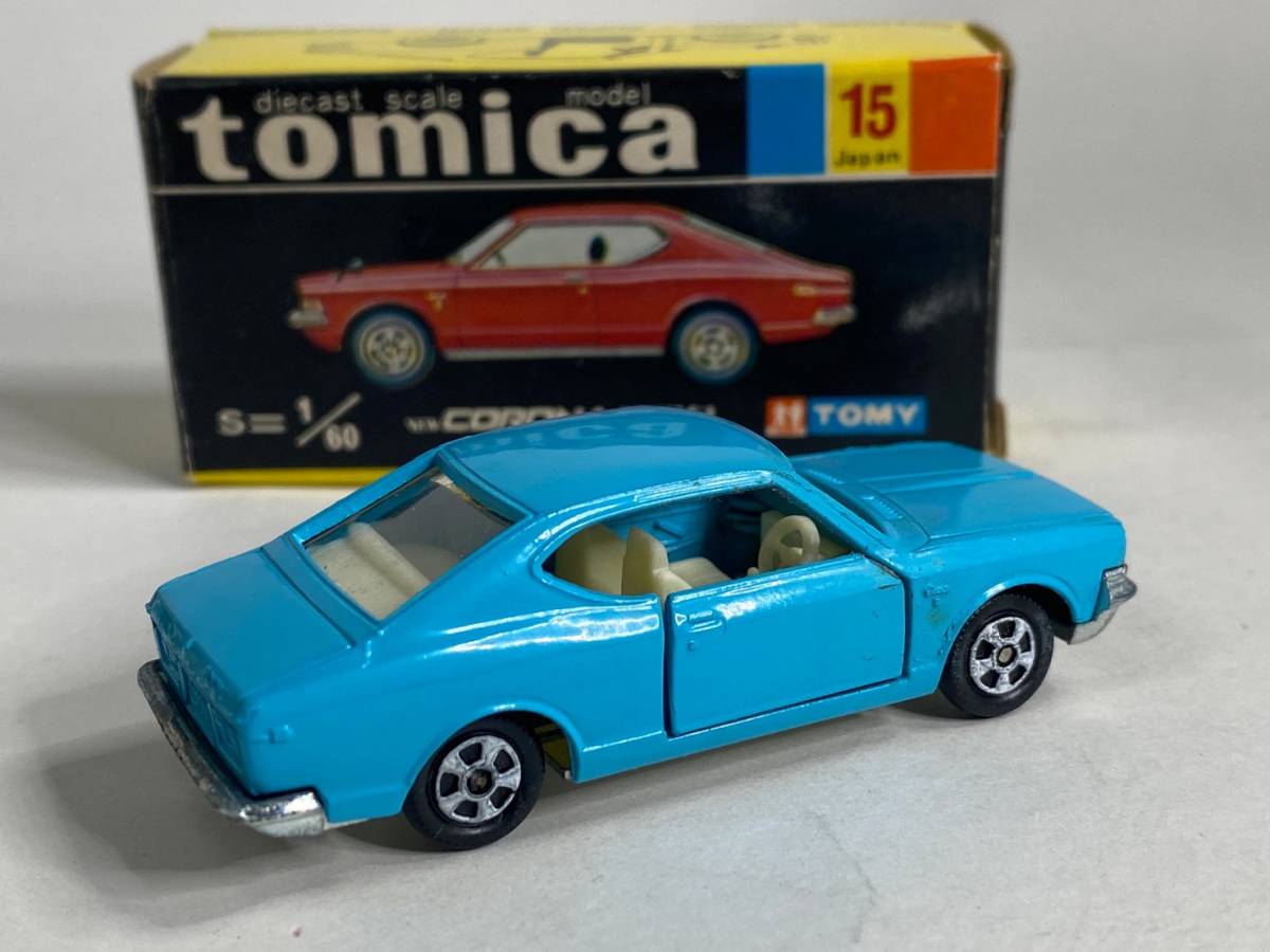トミカ 15-1-3 トヨタ コロナ 1700 ハードトップ L.BL/1A 箱に色表示