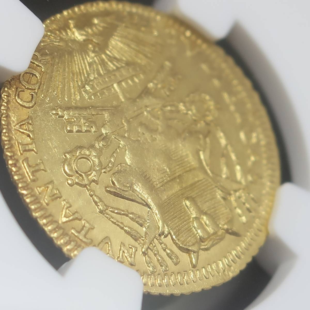 【☆最高鑑定☆】 1740 イタリア ゼッキーノ金貨 PAPAL STATES 教皇領 SEDE VACANTE 使徒座空位 MS64 NGC アンティークコイン インフレ対策の画像6