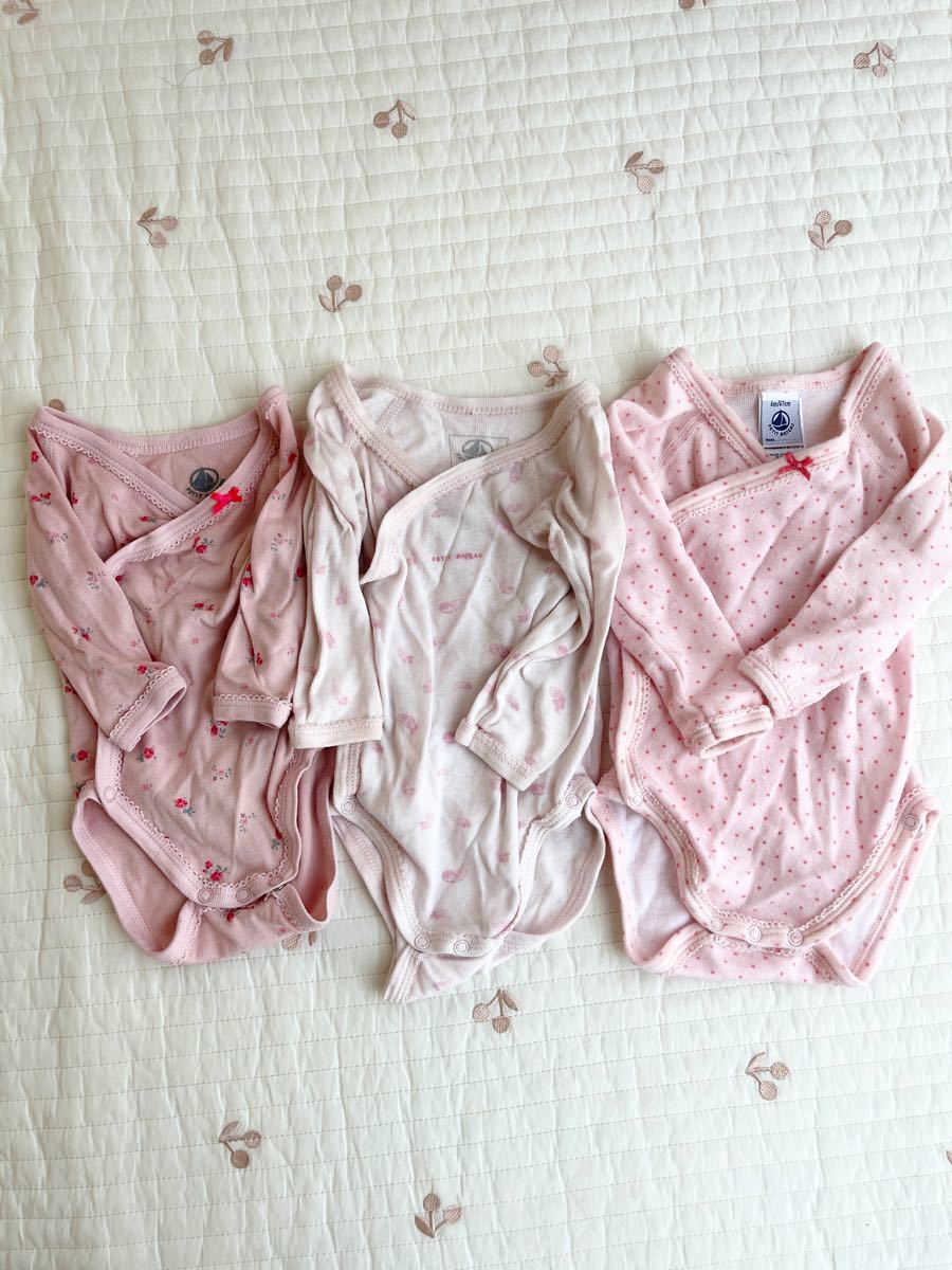 PETITBATEAU プチバトー ロンパース 3サイズセット 50 60 67|Yahoo