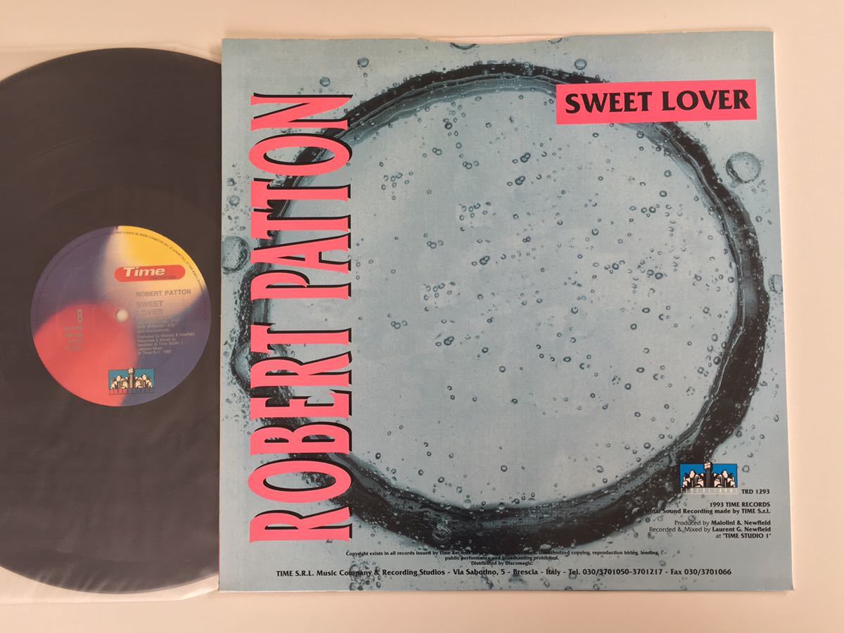 【伊オリジナル】Robert Patton /Sweet Lover 5トラック12inch TIME RECORDS ITALY TRD1293 93年シングル,Extended,Acapella,Edit,Inst,Dub_画像2