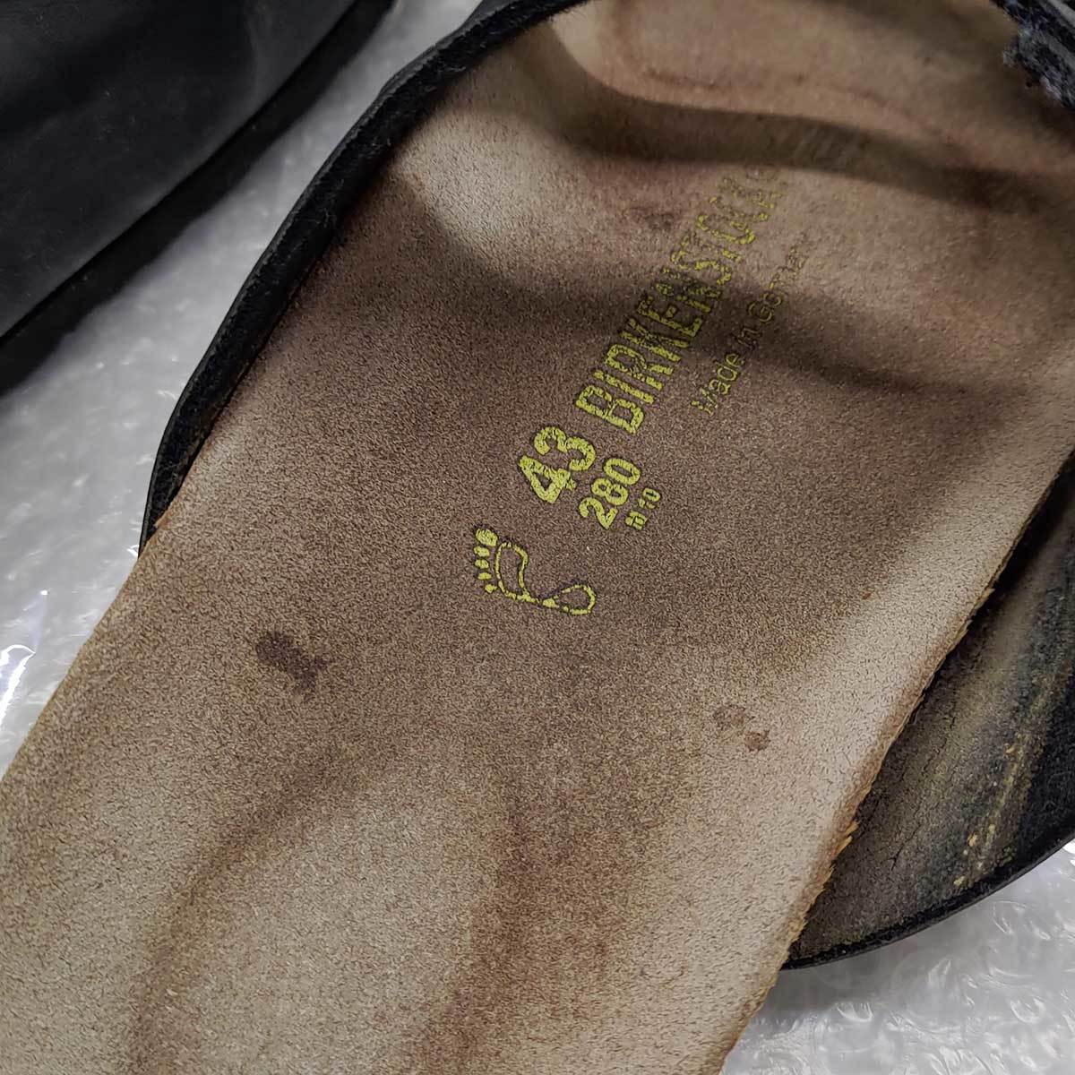 ◇1401J/BIRKENSTOCK ビリケンシュトック FLORIDA / フロリダ ブラック サイズ28.0cm メンズ サンダル シューズ_画像9