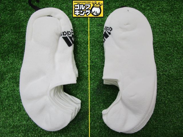 GK尾張旭◇ 新品388 【お買い得】【3足セット】◆アディダス◆Adidas◆3P ゴルフソックス◆ローカット/ショート丈◆GJ7327◆ホワイト◆_画像1