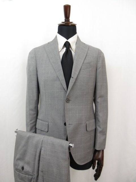 高級ブランド ■HH 超美品 【ラルディーニ LARDINI】 シングル3ボタン 段返り 格子織柄 スーツ (メンズ) size44 ライトグレー イタリア製 ★10HR1784★ Sサイズ以下 高級ブランド ■HH 超美品 【ラルディーニ LARDINI】 シングル3ボタン 段返り 格子織柄 スーツ (メンズ) size44 ライトグレー イタリア製 ★10HR1784★ Sサイズ以下