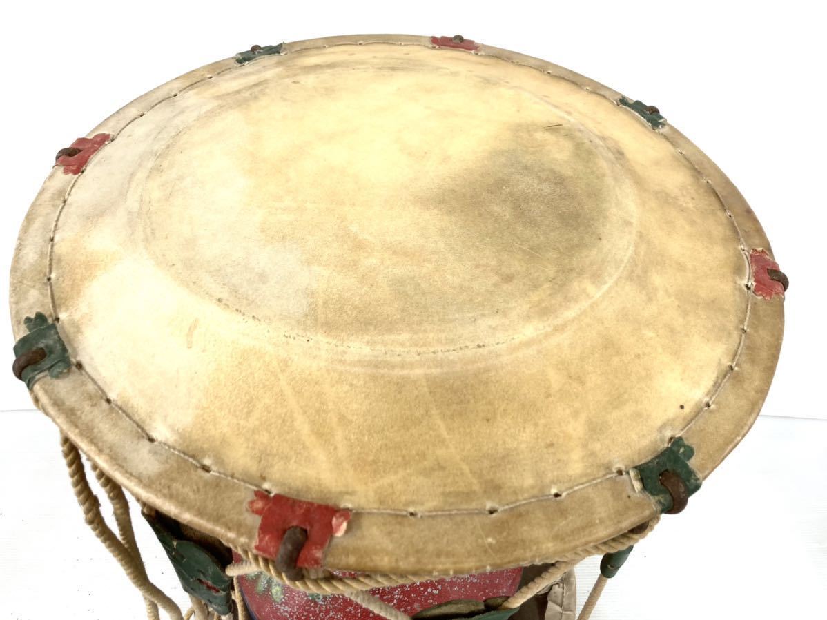 匿名配送】チャンゴ チャング 大型 約40×33cm 韓国太鼓 民族楽器 杖鼓 