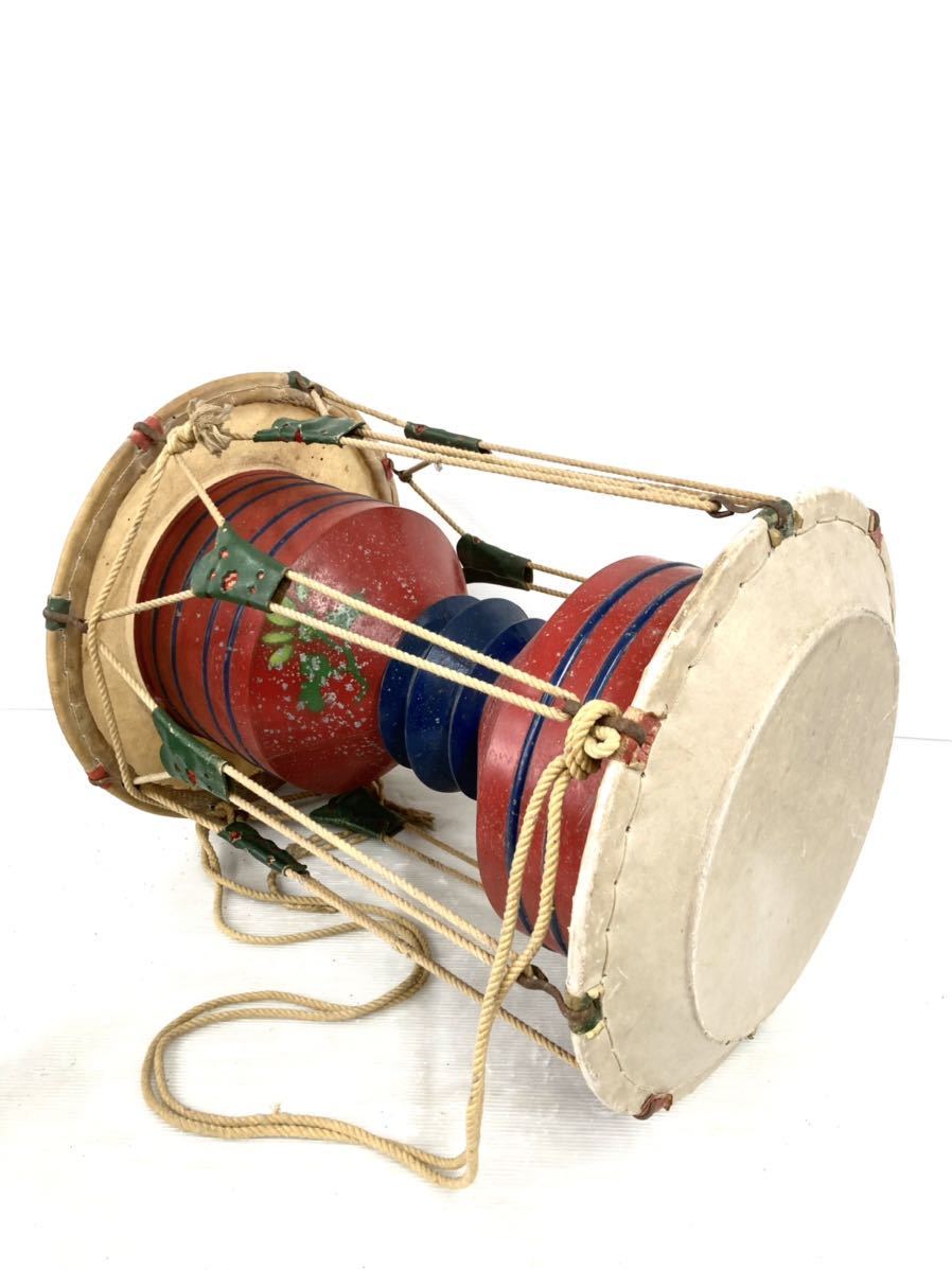 韓国太鼓 チャンゴ チャング 杖鼓 特大 サイズ 直径47cm×幅61cm 両面 
