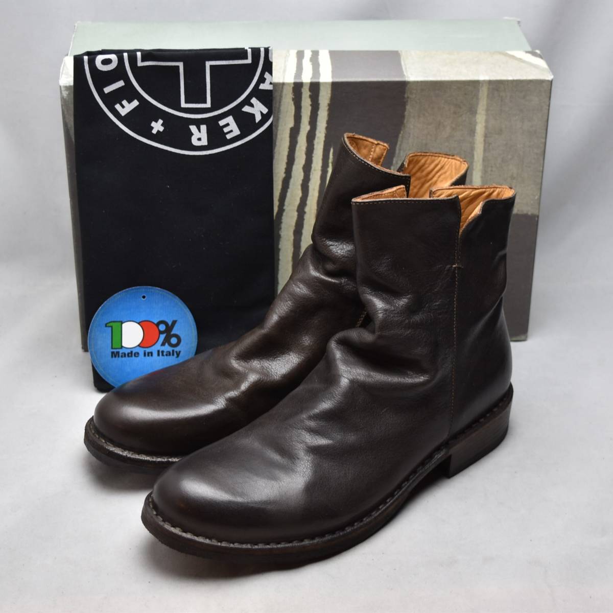 新しい FIORENTINI BAKER ブーツ 40サイズ 焦げ茶 定価6万円 asakusa