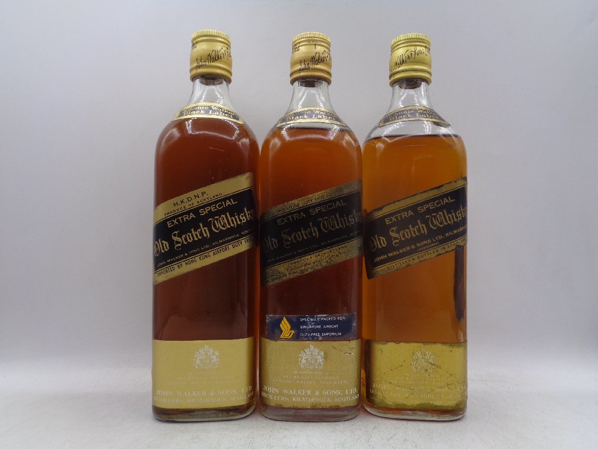 12本セット】JOHNNIE WALKER BLACK LABEL ジョニー ウォーカー 黒