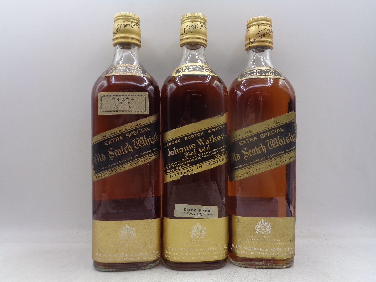 12本セット】JOHNNIE WALKER BLACK LABEL ジョニー ウォーカー 黒