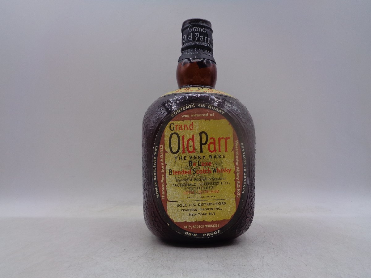 同梱OK商品】GRAND Old Parr グランド オールドパー ウイスキー ティン