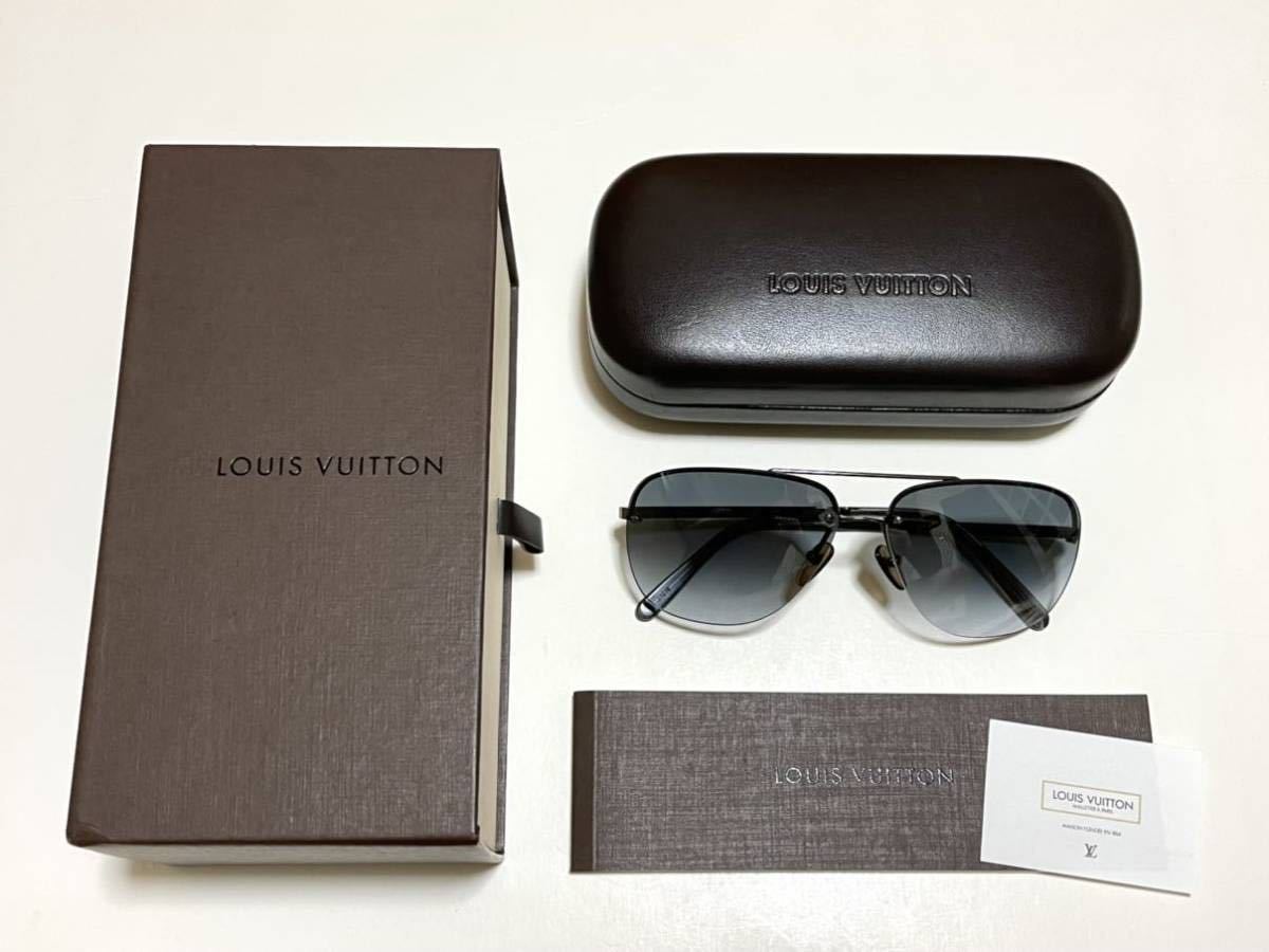 ルイ・ヴィトン サングラス ソコア・ダミエ Z0216U louis vuitton 美品 六本木店購入正規品 メガネケース 保存袋、箱付き グレー
