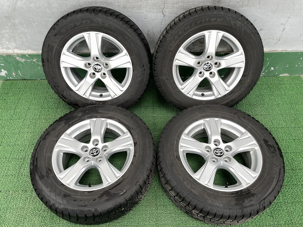 トヨタ純正ホイール!! 16x6.5J +33 冬タイヤ付き 215/65 4本セット 売