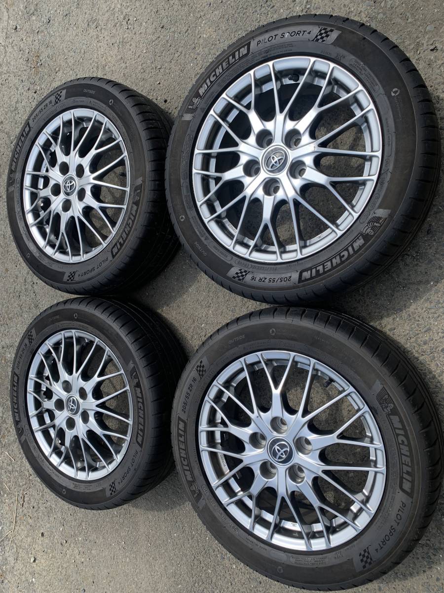 トヨタ80ヴォクシー ノア純正BBS製アルミホイル ミッシュラン パイロッ