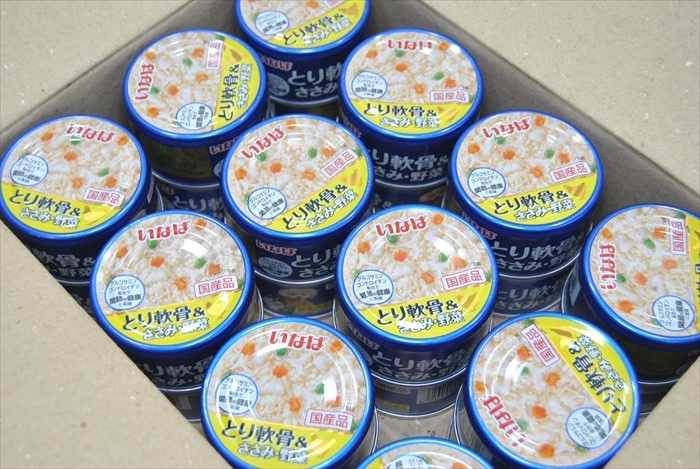 【EN-6152】 ドッグフード 犬用 缶詰 いなば とり軟骨ささみ・野菜 国産品 85g×24個 まとめ売 ①_画像2