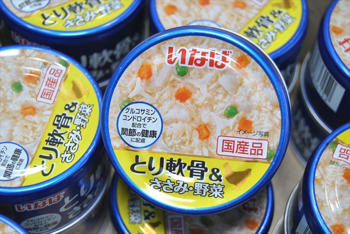 【EN-6152】 ドッグフード 犬用 缶詰 いなば とり軟骨ささみ・野菜 国産品 85g×24個 まとめ売 ①_画像3