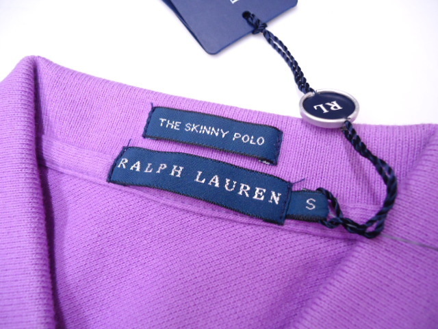 [KCM]ralph-60-S# new goods #[RALPH LAUREN/ Ralph Lauren ]THE SKINNY POLO lady's polo-shirt with short sleeves S purple series 