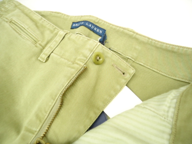 [KCM]ralph-205-2# new goods #[RALPH LAUREN/ Ralph Lauren ] lady's Denim stretch pants size 2 olive green group 