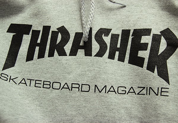 Thrasher Magazine (スラッシャー マガジン) (US企画) パーカー フード プルオーバー Skate Mag Pullover Hood Grey スケボー_画像5