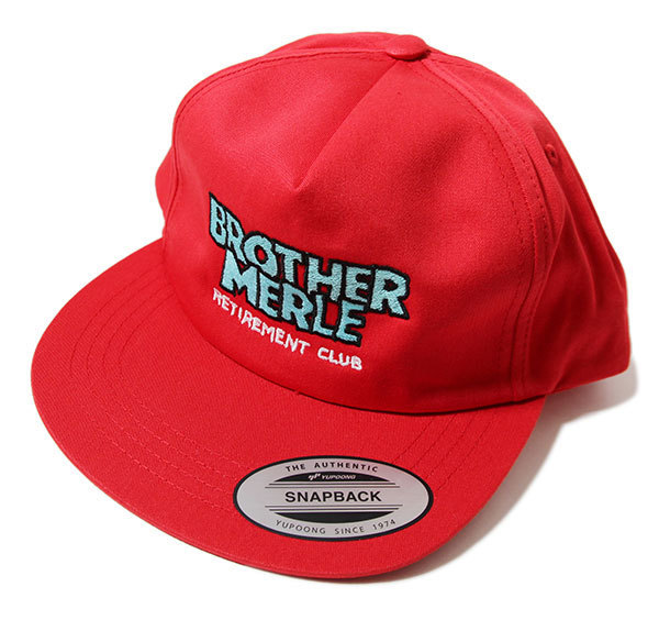 Brother Merle (ブラザーマール) キャップ スナップバックハット Men's Unstructured 5-Panel Hat Norm in Hawaii Red スケボー
