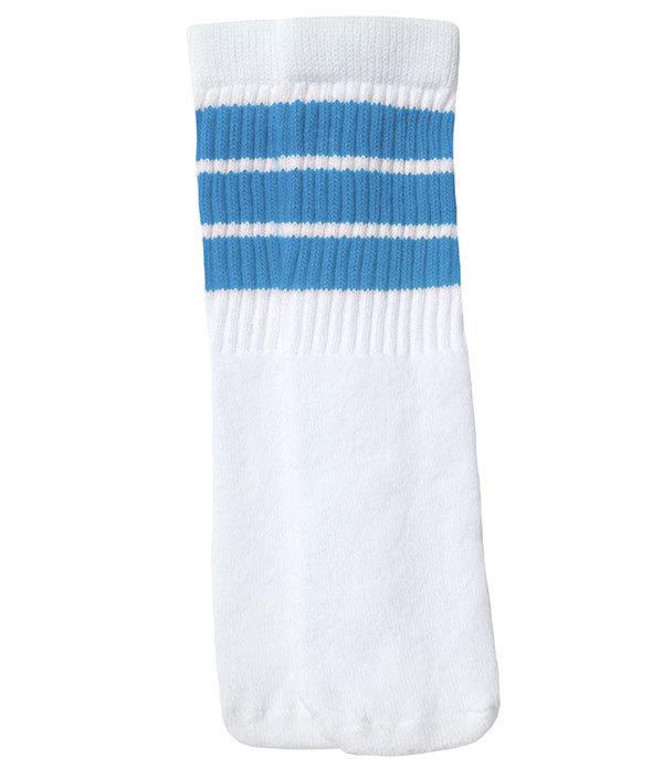 Skatersocks Baby Kids Long Носки носки носки дети белые трубные носки с синими полосами стиль 1 (10 дюймов)