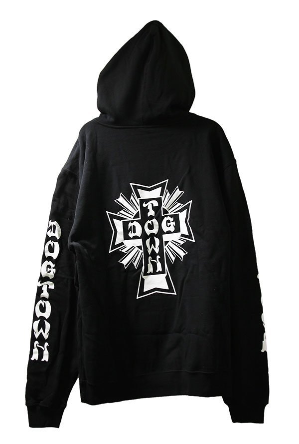 【人気急上昇】 Logo Cross プルオーバー パーカー US (ドッグタウン) Skateboards Dogtown Pullover (M) ブラック White / Black in Sweatshirt Hooded Mサイズ