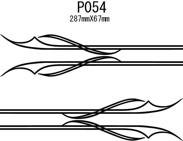 006_デカール バイナル　ピンストライプ　ステッカー　P054_画像1