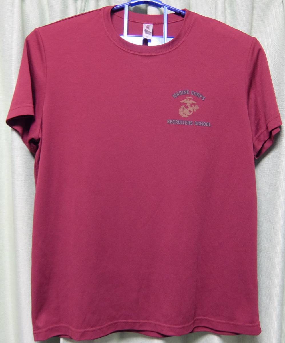 MARINE CORPS RECRUITERS SCHOOL 半袖Ｔシャツ　ＸＬ　中古_画像1