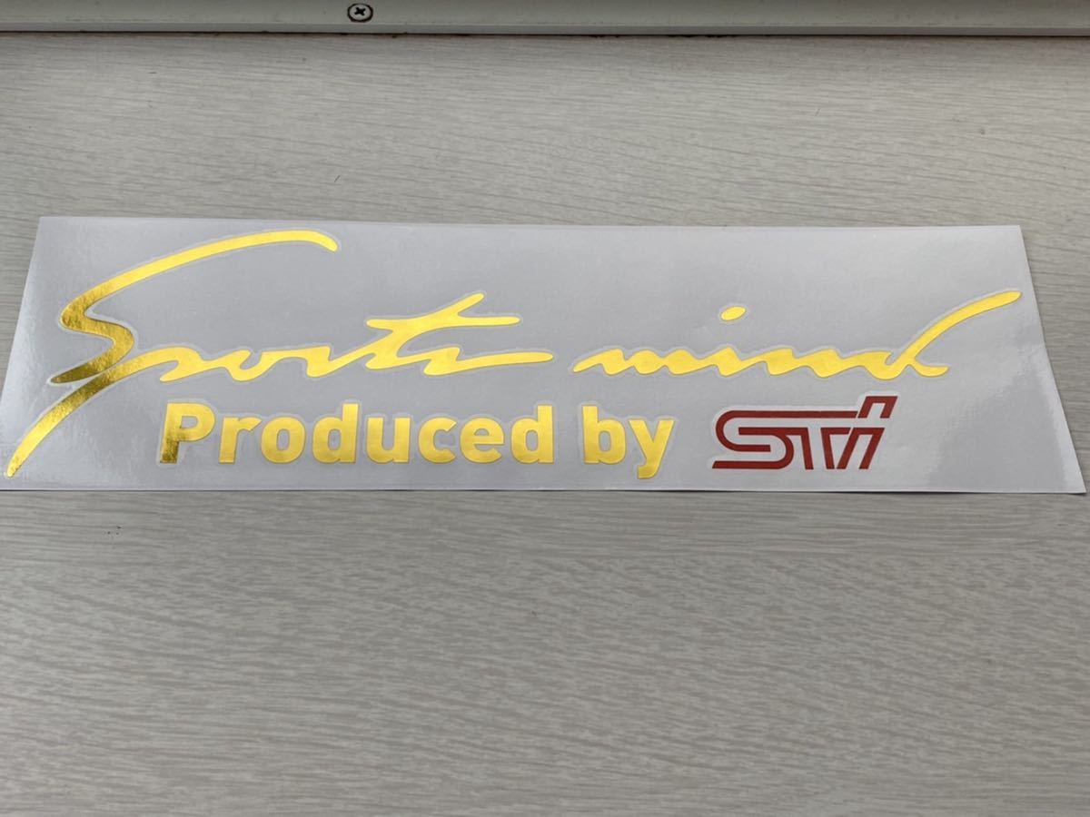 スバル　STI ゴールドメッキ新品ステッカー 2枚WRX GVB GVF VAB_画像3